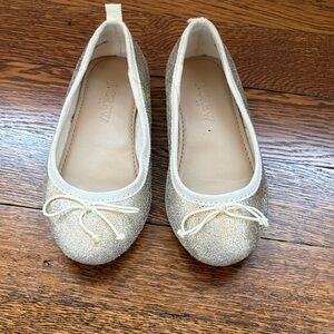 J.Crew Crewcuts Gold Ballet Flats Toddler size 8
